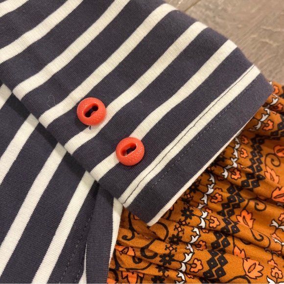 Matilda Jane Womens Dress Size M Medium Striped Floral Fit & Flare - Picture 4 of 5